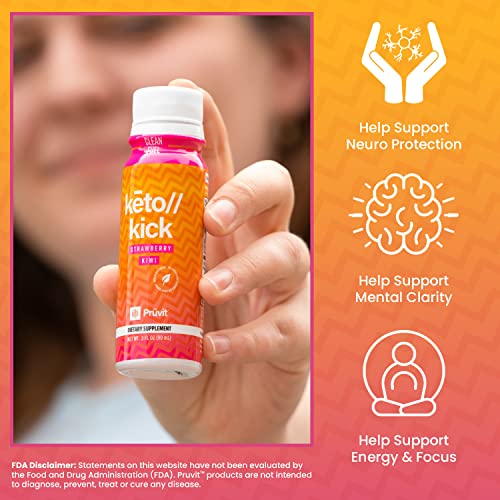 Pruvit Keto Kick Strawberry Kiwi Exogenous Ketones Exalt The Benefits of Natural Slim PRÜVITUS supplements