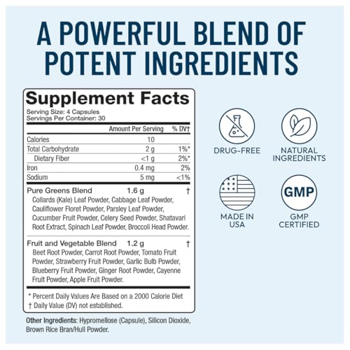 NUU3 Nature’s Superfuel Provides Daily Nutritional Support for Immunity, Wellness, Active Lifestyle & Well-Being - Vitamins Minerals & Antioxidants - 120 Capsules NUU3 Au supplements