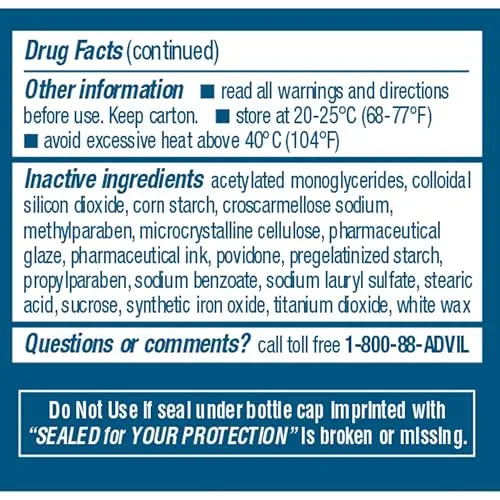 Advil Ibuprofen Coated Caplets Pain Reliever and Fever Reducer 200 Milligram 24Ct Advil Au supplements