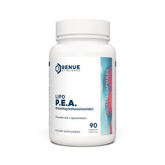 Renue By Science P.E.A | Liposomal Pea Palmitoylethanolamide Supplement | 90 P.E.A Capsules - 250mg Palmitoylethanolamide per Serving | Non-GMO | Made in The USA & Third-Party Tested Renue By ScienceAU supplements