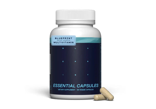 Blueprint Bryan Johnson Essential Capsules - Daily Multivitamin/Multimineral for Women and Men - Antioxidant Supplement with Calcium, Vitamin B1, Vitamin D, and Zinc Blueprint Bryan JohnsonAU supplements