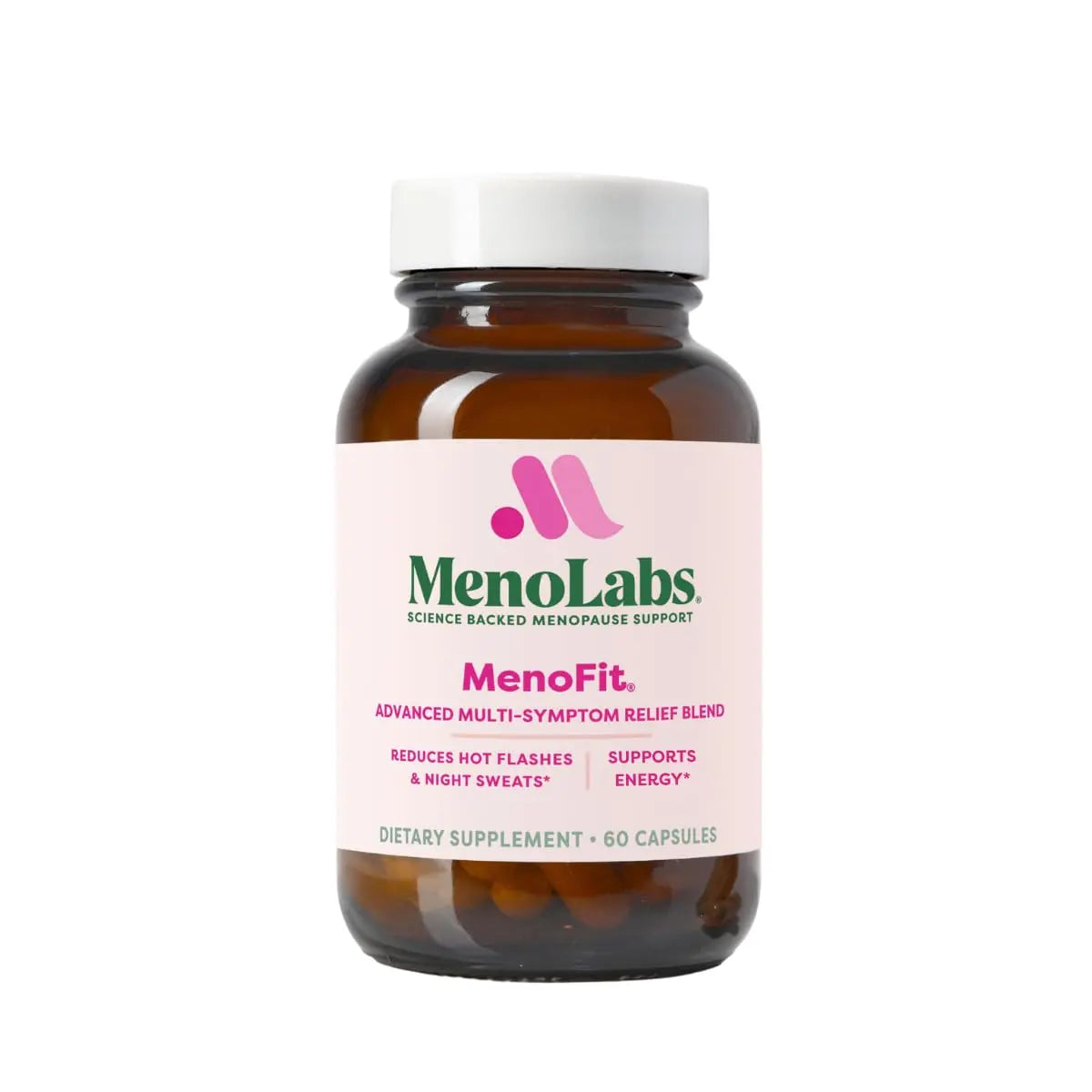 MENOLABS MenoFit, Menopause Supplements for Women - 60 Capsules - Advanced Women’s Probiotic with Vitamins and Red Clover for Gut Health, Hot Flashes and Hormone Balance for Women MENOLABSAU supplements