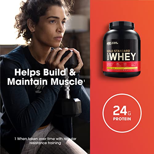 Optimum Nutrition Gold Standard 100% Whey Protein Powder, Banana Cream, 5 Pound Optimum Nutrition Au supplements