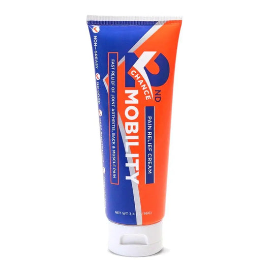 2nd Chance Mobility Pain Relief Cream, No Odor, Non-Greasy, Deep Penetrating, Moisturizing Topical Cream for Joint, Back, Muscle Ache Pain 3.4oz 2ND CHANCE MOBILITYAU supplements