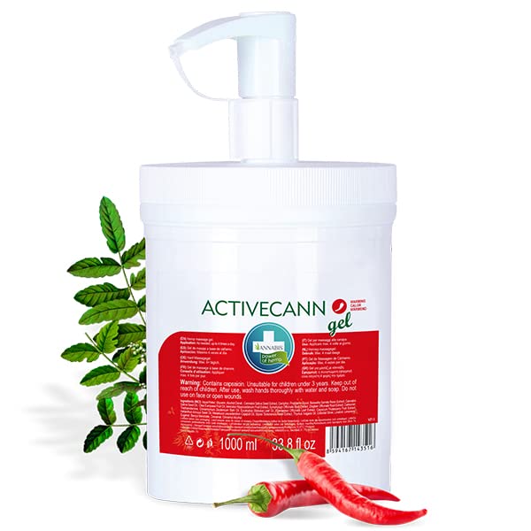 Annabis ACTIVECANN Natural Vegan Joint & Muscle Warming Gel with Organic Hemp - Quick Absorbing - Non-Sticky - Neck and Back, Elbows and Knees, Muscles and Joints Annabis Au supplements
