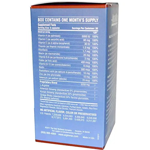 ArginMax L Arginine Nitric Oxide Supplement for Men - Oxygen & Blood Flow Support ArginMax uk supplements