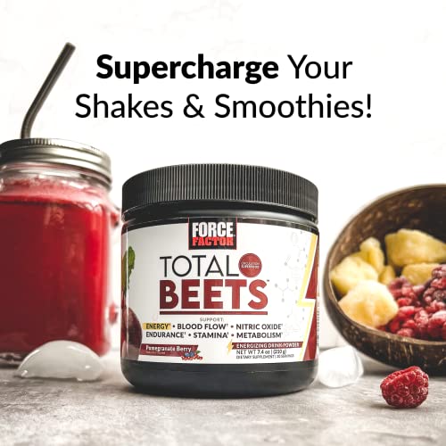 FORCE FACTOR Total Beets Beet Root Powder with Energy, NO3-T Nitrates to Support Force Factor Au supplements