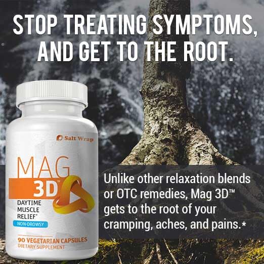 SaltWrap Mag 3D – Daytime (Non-Drowsy) Leg Cramp & Muscle Relief Support - Natural SaltWrapUS supplements