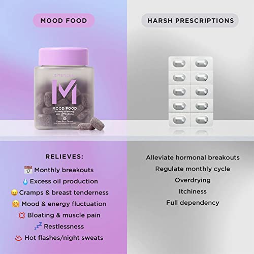 ZitSticka Mood Food: Gummy for Moody Skin + PMS Drama, Forest Berry Flavour ZitSticka Au supplements