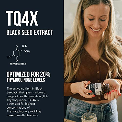 20% Thymoquinone Black Seed Oil Extract Capsules - TQ-Advanced 4X®: Highest Triquetra HealthUS supplements