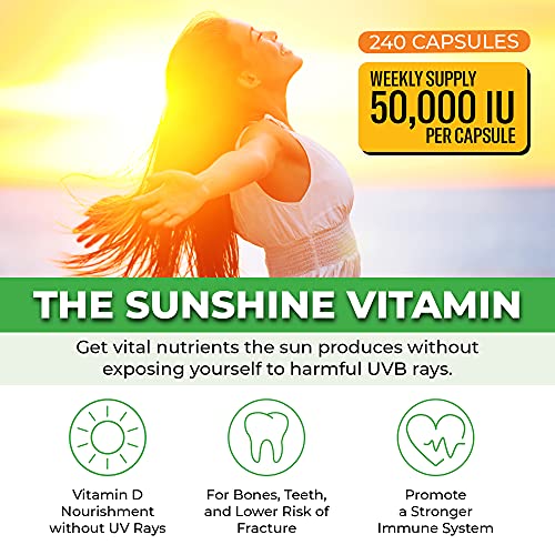 ForestLeaf - Vitamin D3 IU Weekly Supplement (50,000 IU - 240 Count) ForestLeaf Au supplements