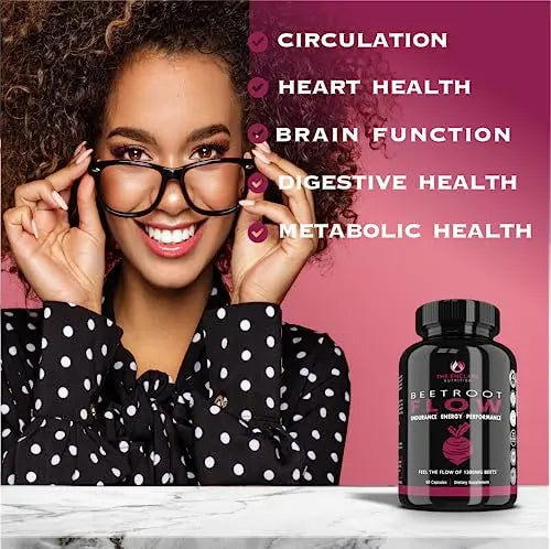 Beet Root Capsules Organic Beet Root Powder 1300mg | Natural Nitric Oxide Booster THE ENCLARE NUTRITION uk supplements