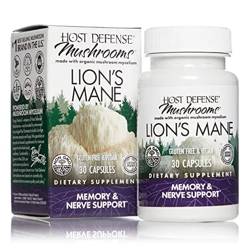 Host Defense, Lion's Mane Capsules, Promotes Mental Clarity, Focus and Memory Host Defense uk supplements