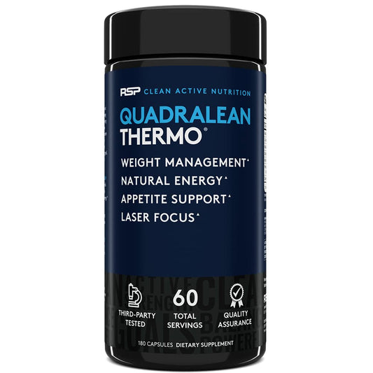 RSP Nutrition QuadraLean Thermogenic Fat Burner for Men & Women, Weight Loss Supplement RSP NUTRITIONUS supplements