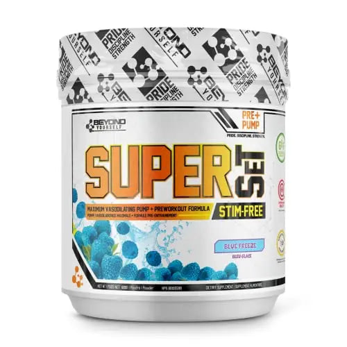 Beyond Yourself SuperSET Stim-Free | Insane Caffeine Stimulant Free Pre-Workout Formula Beyond YourselfAU supplements