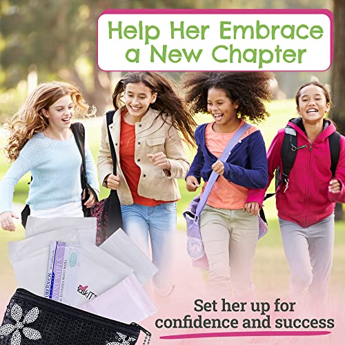 First Period Kit To-go! - Organic Biodegradable Tween Pads & Liner - Period Bags for Teen Girls Be Prepared. Period. Au supplements