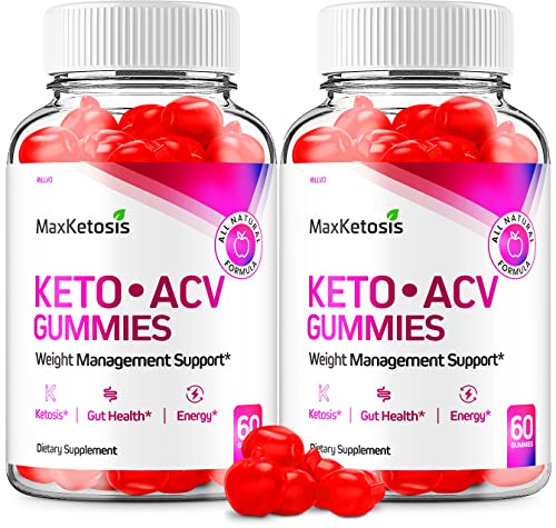 (2 Pack) Max Ketosis Keto ACV Gummies Max Ketosis Advanced Formula Apple Cider Vinegar RillvoUS supplements