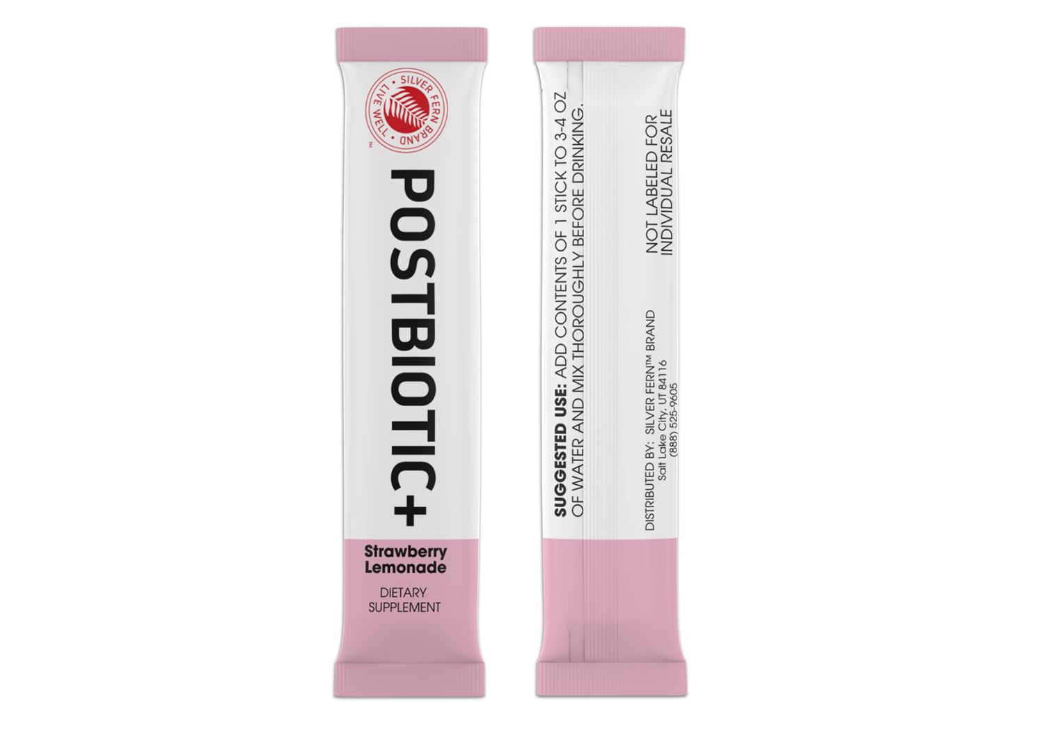 Silver Fern Brand Postbiotic+ Strawberry Lemonade Powder – Postbiotic Supplement with BIOMend™, BetaVia™, and Immuse® – Supports The Digestive System & Overall Wellness – 30 Stick Packs Silver Fern Au supplements