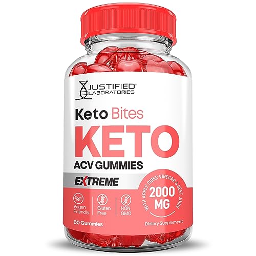 Keto Bites Keto ACV Gummies Extreme Formula 2000MG Vegan Non GMO with Pomegranate Justified Laboratories Au supplements