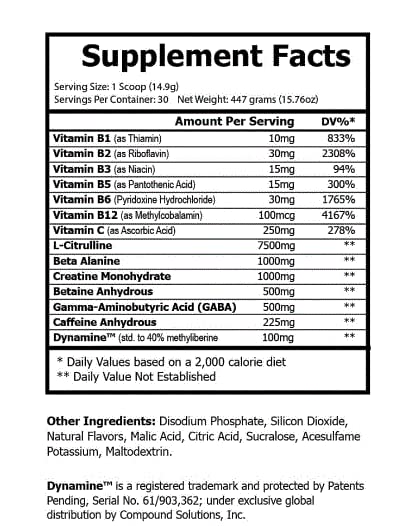 Real Anabolic Warrior / Pre-Workout Dietary Supplement/Increases Muscle Strength/Powder Real Anabolic Warrior Au supplements