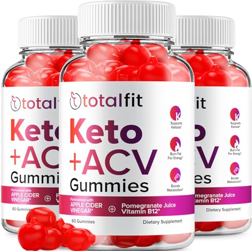 (3 Pack) Total Fit Keto ACV Gummies - Official - Keto TotalFit ACV Advanced Formula Plus RillvoUS supplements