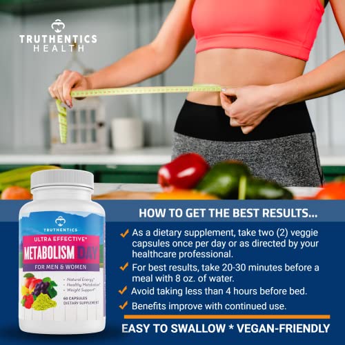 TRUTHENTICS Metabolism Booster for Women & Men - Natural Appetite Suppressant TRUTHENTICS Au supplements