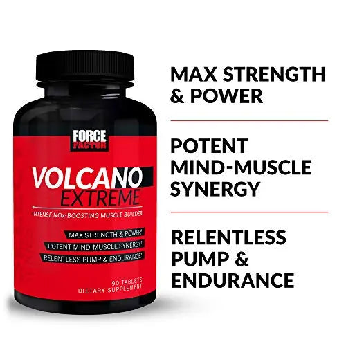 Force Factor Volcano Extreme Pre Workout Nitric Oxide Booster Supplement for Men Force FactorAU supplements