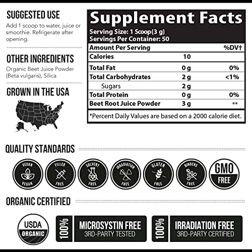 BioBeet Max Strength Beet Root Juice Powder – 20:1 Concentrate, Each Serving Derived Triquetra Health Au supplements