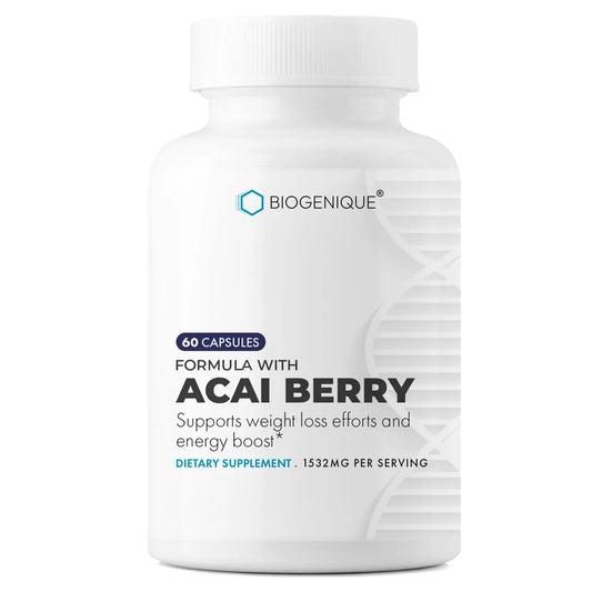 Biogenique Acai Berry Extract & Psyllium Powder, Energy Boost, Free Radical Scavenger BiogeniqueAU supplements