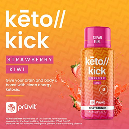 Pruvit Keto Kick Strawberry Kiwi Exogenous Ketones Exalt The Benefits of Natural Slim PRÜVITUS supplements