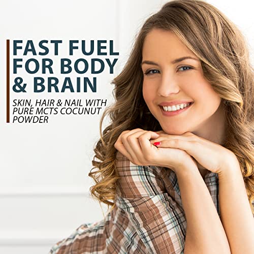 Keto MCT Oil Powder Pure Coconut MCT Keto Coffee Creamer | Premium Quality C8 Easily Absorbed & Digested - Ideal for Paleo & Vegan Diets K GEN ketogenic enhancementUS supplements