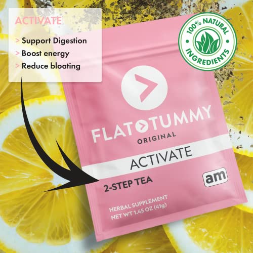 Flat Tummy Tea – 2-step, 4 Week Program – Detox Tea to Boost Energy & Reduce Bloating Flat Tummy Tea Au supplements