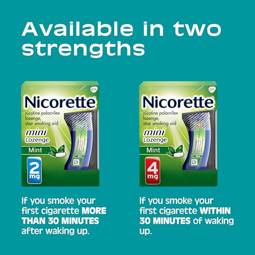Nicorette 4 mg Mini Nicotine Lozenges to Quit Smoking - Mint Flavored Stop Nicorette Au supplements
