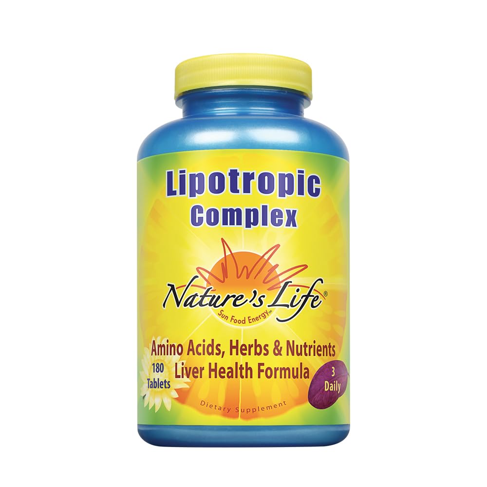 Nature's Life Lipotropic Complex | Comprehensive Support for Healthy Liver Function | with Choline & Inositol | Non-GMO | 180 Vegetarian Tablets Nature's Life Au supplements