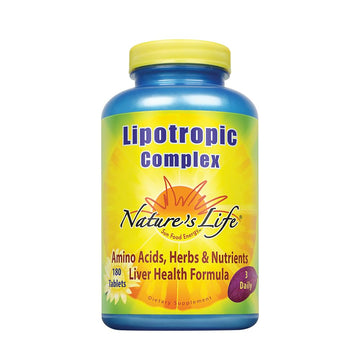 Nature's Life Lipotropic Complex | Comprehensive Support for Healthy Liver Function | with Choline & Inositol | Non-GMO | 180 Vegetarian Tablets Nature's Life Au supplements