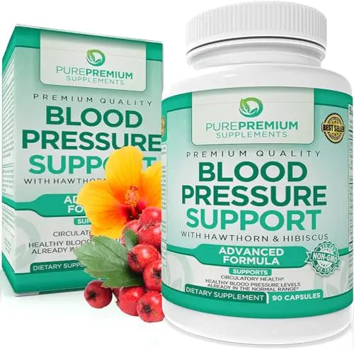 PurePremium Blood Pressure Support Supplement with Hawthorn, Hibiscus & Garlic Extract PurePremium SupplementsAU supplements