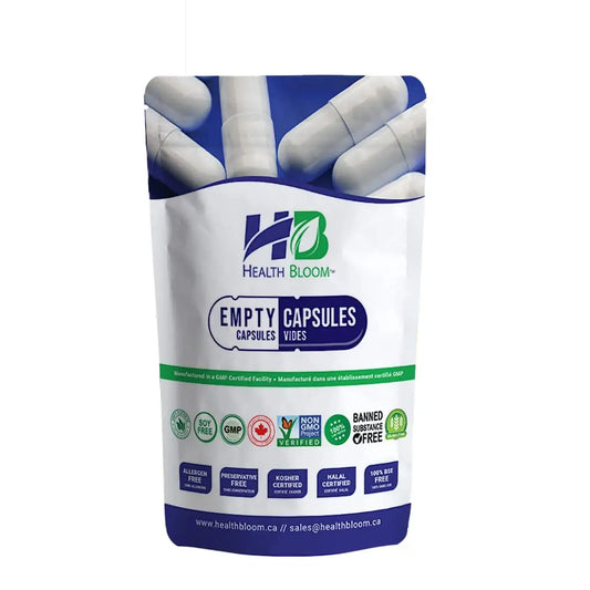 Health Bloom Inc. Empty Vegetable Capsules Size 2 Natural, 1000 Count Health Bloom Inc.Au supplements