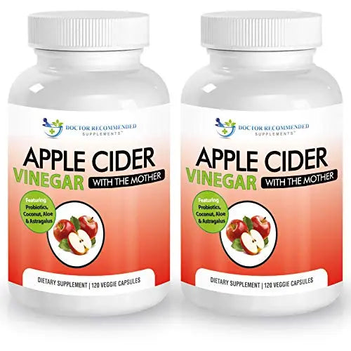 Apple Cider Vinegar Capsules - 100% Organic Apple Cider Vinegar Pills 1500 mg DOCTOR RECOMMENDED SUPPLEMENTSAU supplements