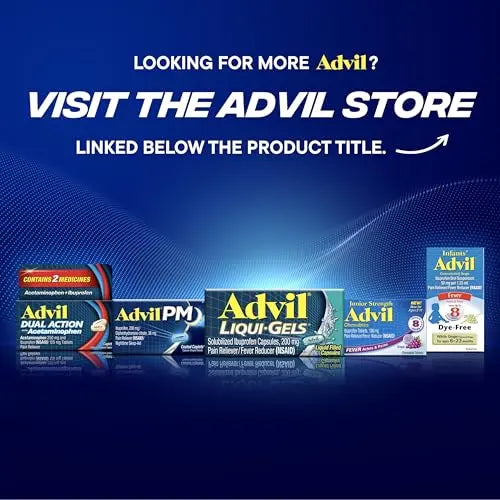 Advil PM Pain Reliever And Nighttime Sleep Aid, Pain Medicine With Ibuprofen For Pain Relief And Diphenhydramine Citrate For A Sleep Aid - 120 Coated Caplets Advil Au supplements