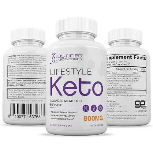 (3 Pack) Lifestyle Keto Pills 800MG Includes Patented goBHB Exogenous Ketones Advanced Justified Laboratories Au supplements