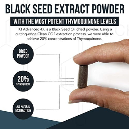 20% Thymoquinone Black Seed Oil Extract Capsules - TQ-Advanced 4X®: Highest Triquetra HealthUS supplements