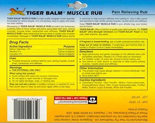 Prince of Peace Tiger Balm Muscle Rub Prince Of Peace Au supplements