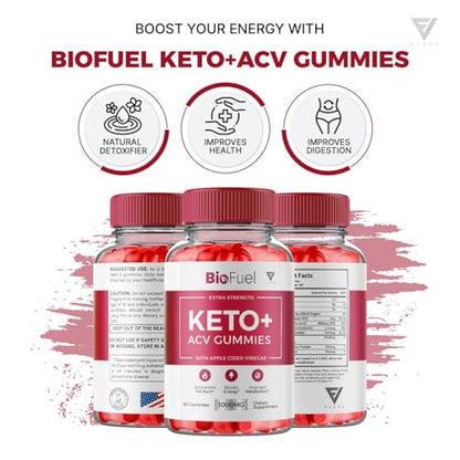 (2 Pack) Biofuel Keto ACV Gummies, Biofuel Keto ACV Gummies Advanced Weight Loss FyvusUS supplements