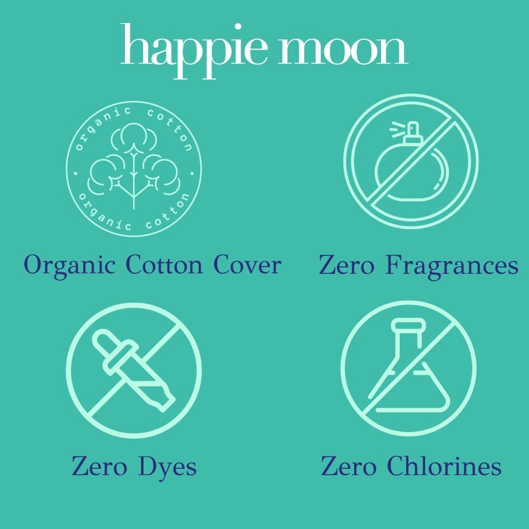 happie moon Tween and Teen Pads | Small Organic Cotton Cover Period Pads | Ultra Thin Cotton Pads Happie Moon Au supplements