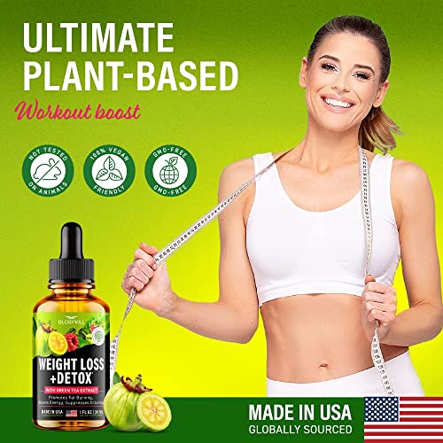 Weight Loss Drops Natural Detox Made in USA - Diet Drops for Fat Loss - Effective Appetite FQQF Au supplements