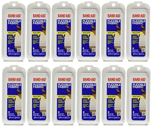 Band-Aid Flex Fabric Travel Pack - 8 Count, Pack of 12 Band-AidAU supplements
