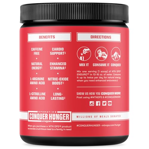 MTN OPS Enduro Trail Packs Nitric Oxide Supplement & Stim-Free Pre Workout - 20 Servings MTN OPS Au supplements