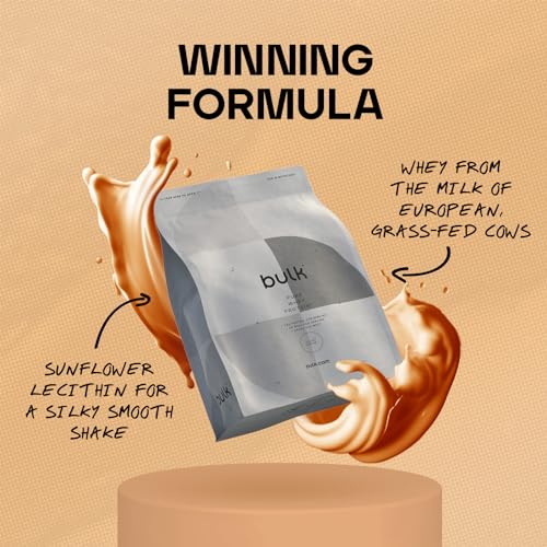 Bulk Pure Whey Protein Powder Shake, Salted Caramel, 500 g, Packaging May Vary Bulk Au supplements