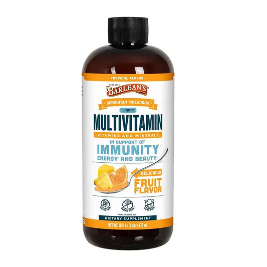 Barlean's Liquid Multivitamin for Women, Men & Kids, 21 Essential Vitamins & Minerals, Includes Biotin, B-Complex Barlean'sAU supplements